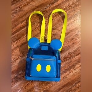 Longefly Disneyland resort neon blue backpack bag